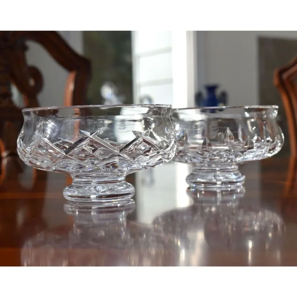 Pair of Waterford Crystal Bowls – Carlow and Lismore Patterns – 5